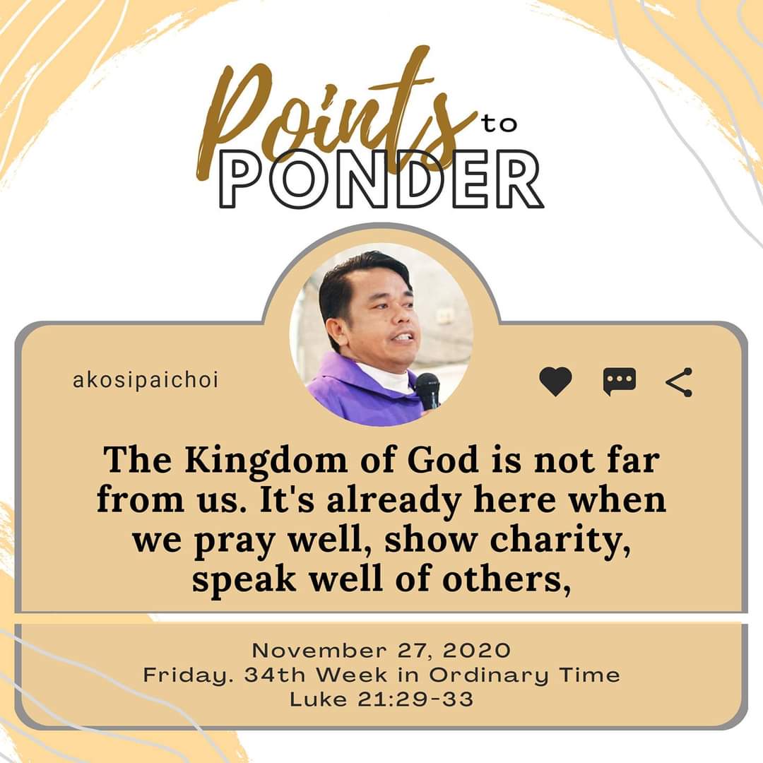 SRPPateros's tweet photo. #PointsToPonder

Daily Gospel Reflections by Fr. Choi Gliponeo https://t.co/WqFvRPq9MR