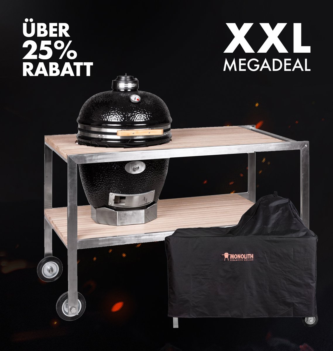 grillstar's tweet photo. Black Friday Mega Deal! 🔥🔥
Nur heute bekommt ihr den Monolith LeCHEF inkl. Tisch oder Buggy, Abdeckhaube und Lieferkosten für 2699,90€!

Das macht eine Ersparnis von mehr als 25%‼️

#monolithbbq #grillen https://t.co/Q5saheghck