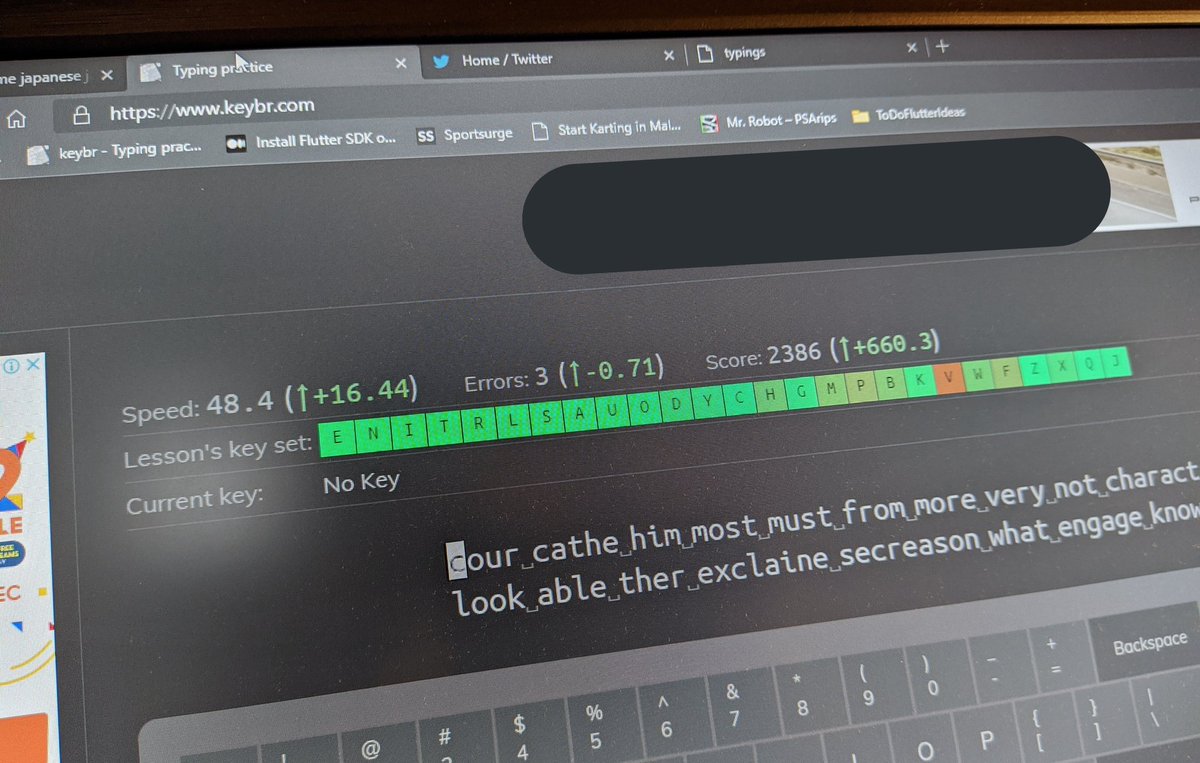 hilmihisham's tweet image. It's all over!
After 15 hours 23m 29s, spanning over 27 days within 3 months period, this AI had finally decided that I've got no more key that need a focus on..
Achievement unlocked: touch typing!
#10Xdeveloper 😂