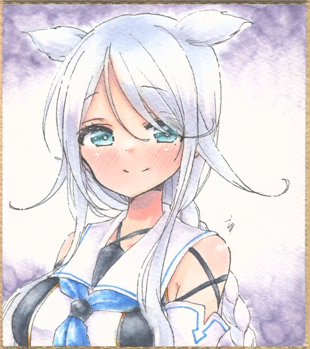 過去絵でお祝い?
おめでとう、海風✨
#海風生誕祭2020
#海風進水日 
#コピック 