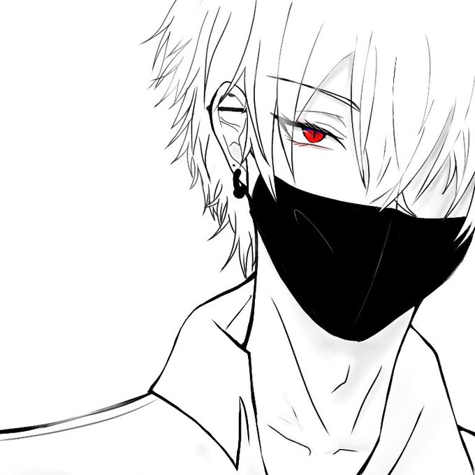 黒マスクのtwitterイラスト検索結果