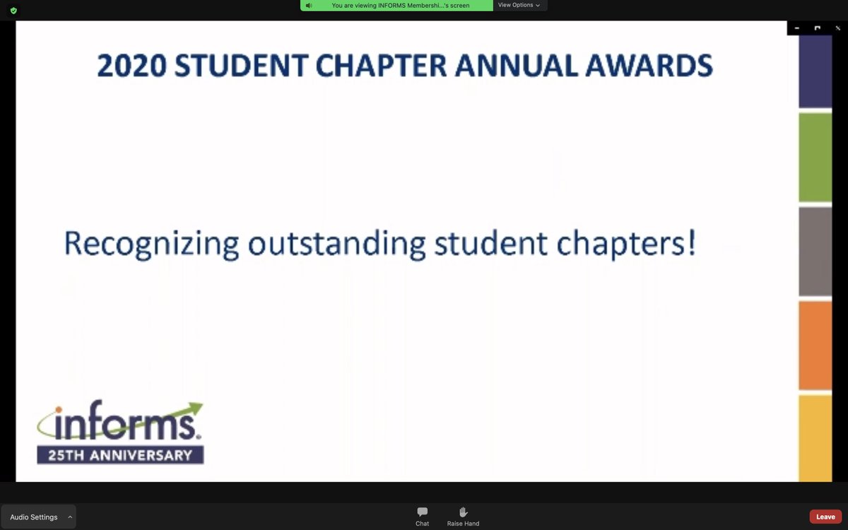 INFORMSNEU's tweet photo. Happy Thanksgiving, Huskies! 🍽🦃

And we are thrilled to share a good news. In the INFORMS Student Awards Ceremony last week, we INFORMS NEU We were awarded the Magna cum laude for Student Chapter Annual Awards!

We appreciate everyone who loves INFORMS NEU! https://t.co/B0yL9fvYrt