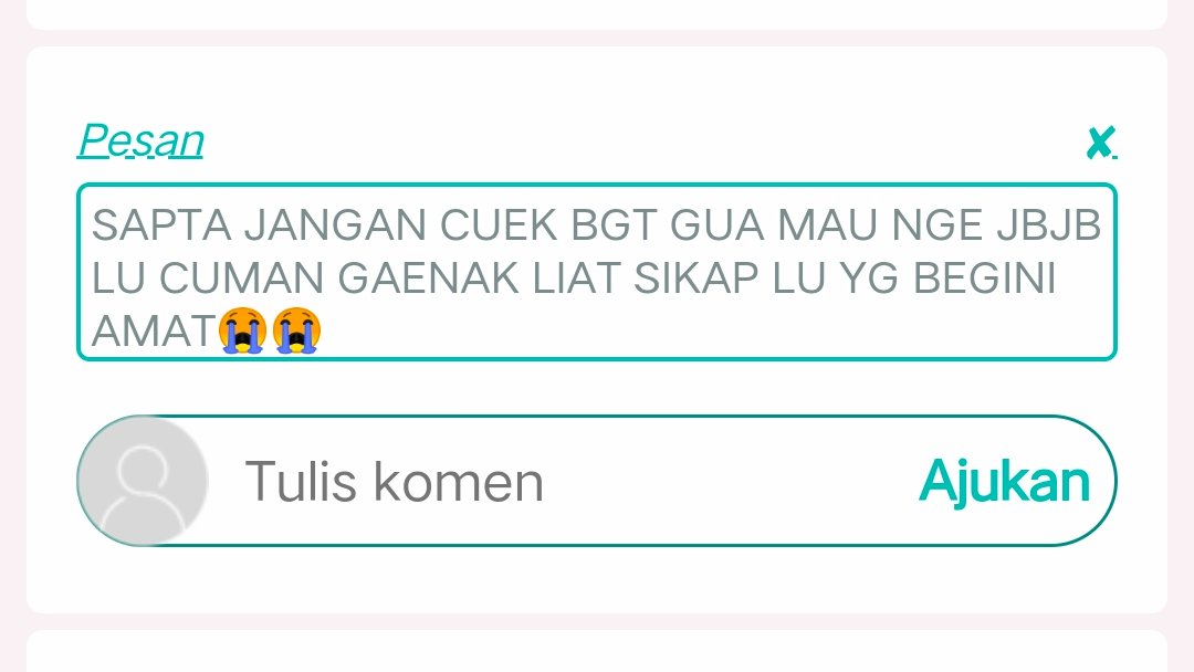 Saptasptra's tweet photo. Gua bingung sm smua org ,GUA CUEK DARI MANA MAEMUNAH😭😭 https://t.co/OIXLeEFlTN