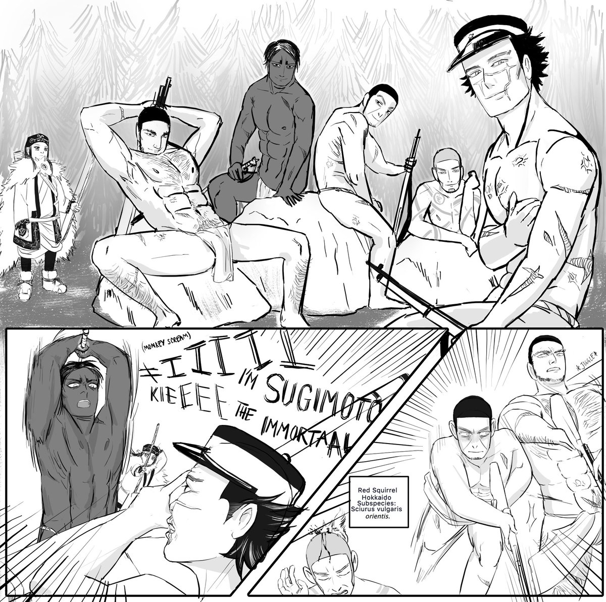 quick snapshot of what reading golden kamuy is like. read #goldenkamuy