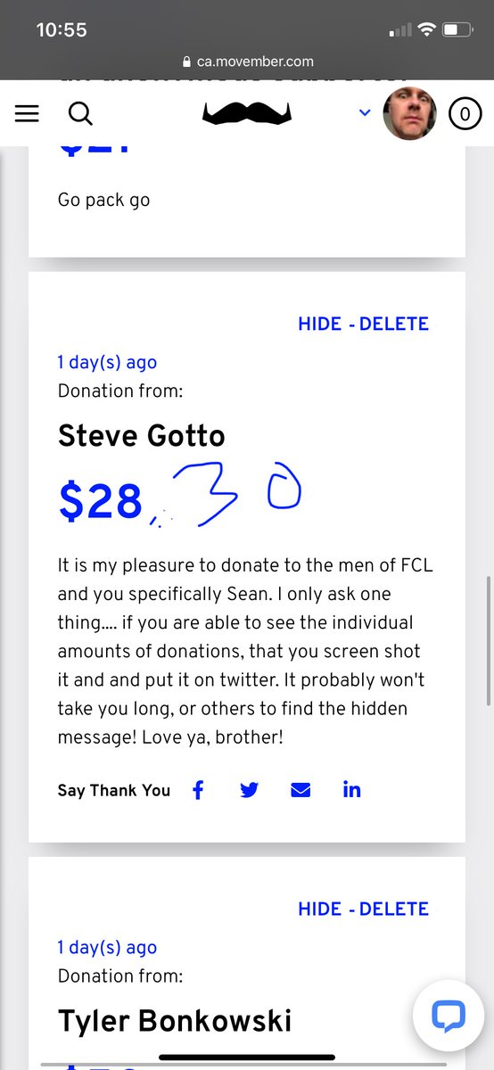 Spilly4's tweet photo. @Gotto649 @firstbasebuddah @kfontaine89 @lanceromancin @thardy_7 Lol. Unfortunately the movember page donation doesn’t show to the penny, but I’ve helped you. Had a pretty good chuckle over this. #RiseUpATL #BadMemories https://t.co/ATXMmzQVFE