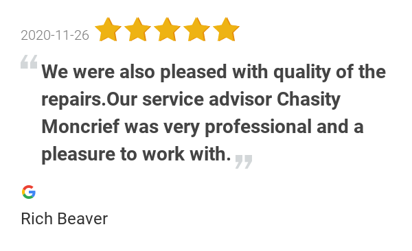 New 5.0-star Review: "Veurink's RV Center did body work repairs on our T@B teardrop camping trailer this month....