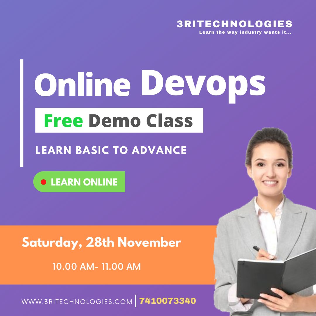 3RITechnologies's tweet image. FREE LIVE WEBINAR
Want to learn #DevOps Online?
Learn DevOps at an affordable fee along with a chance to work on an industry-based project
Get your seat booked for DEMO at 3RI Technologies
visit zcu.io/6c7B
Call 7410073340
#devopstraining #onlinedevops #onlinelearning