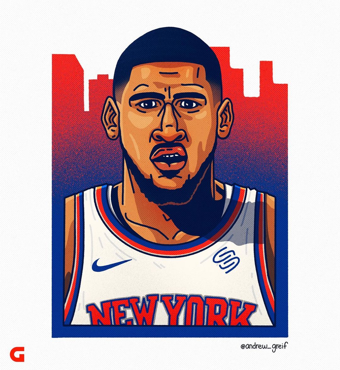 OBI. 

#KnicksArtFriday | 🎨: andrew_greif/IG