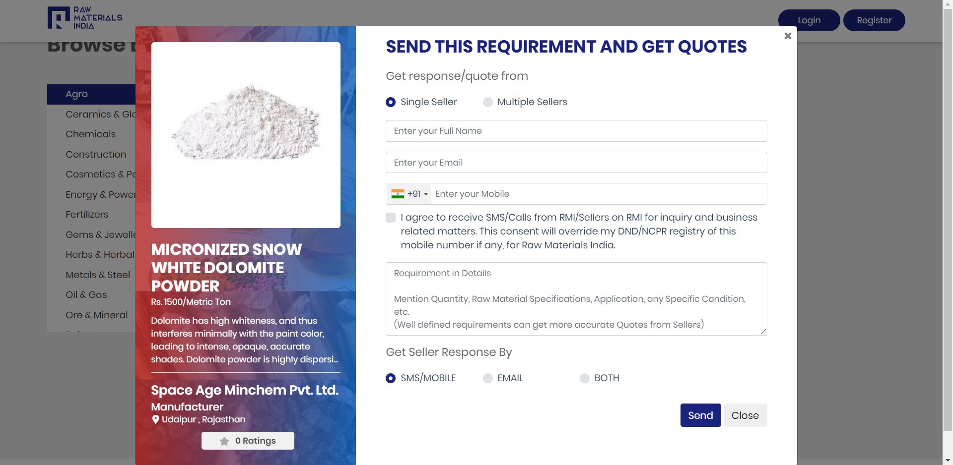 Raw Materials India All Industry Raw Material Manufacturers Sellers List Your Raw Material Products With Photos Product Specification Attributes Get Unlimited Buyer Inquiries As It Comes No