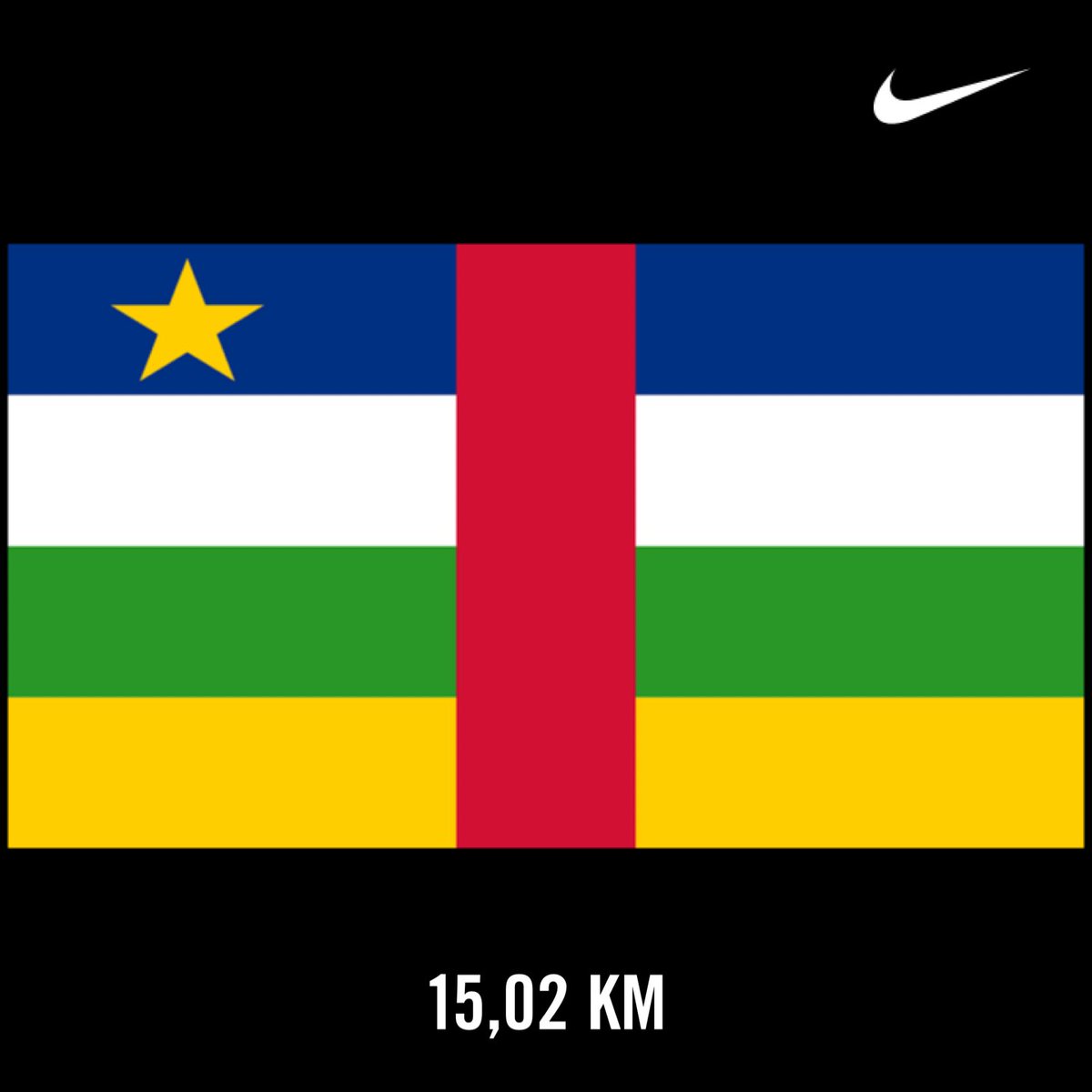 Mfanaboy's tweet image. Central African Republic 🇨🇫

Yellow: tolerance for the diverse people of the nation
Green: faith &amp;amp; hope
Red: blood shed during their independence movement
White: peace 
Blue: freedom
Star: country's movement towards peace &amp;amp; freedom  

#AfricanFlags
#RunningWithTumiSole