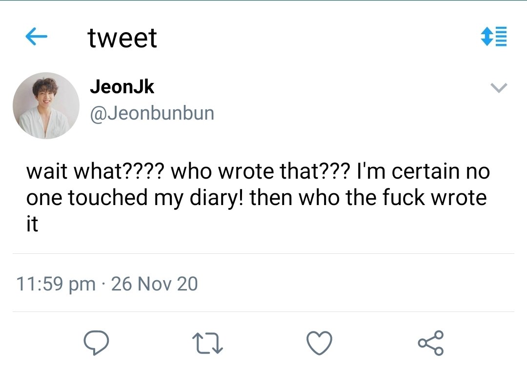 13. Who wrote that?Screenshot count: 25 #jikookau  #kookmin