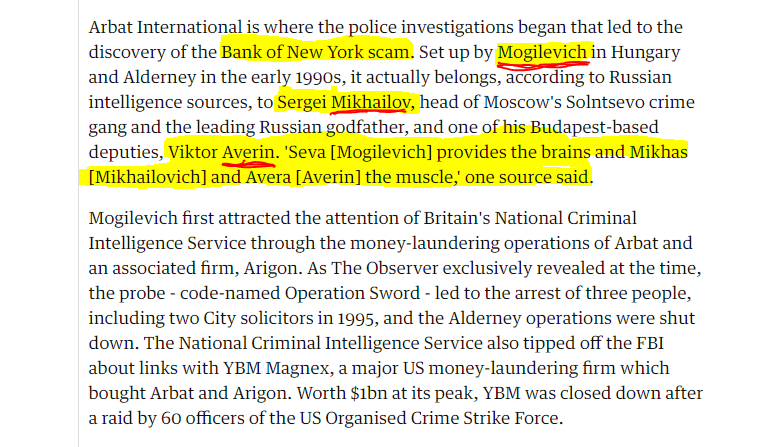 'Seva [Mogilevich] provides the brains and Mikhas [Mikhailovich] and Avera [Averin] the muscle,' one source said.