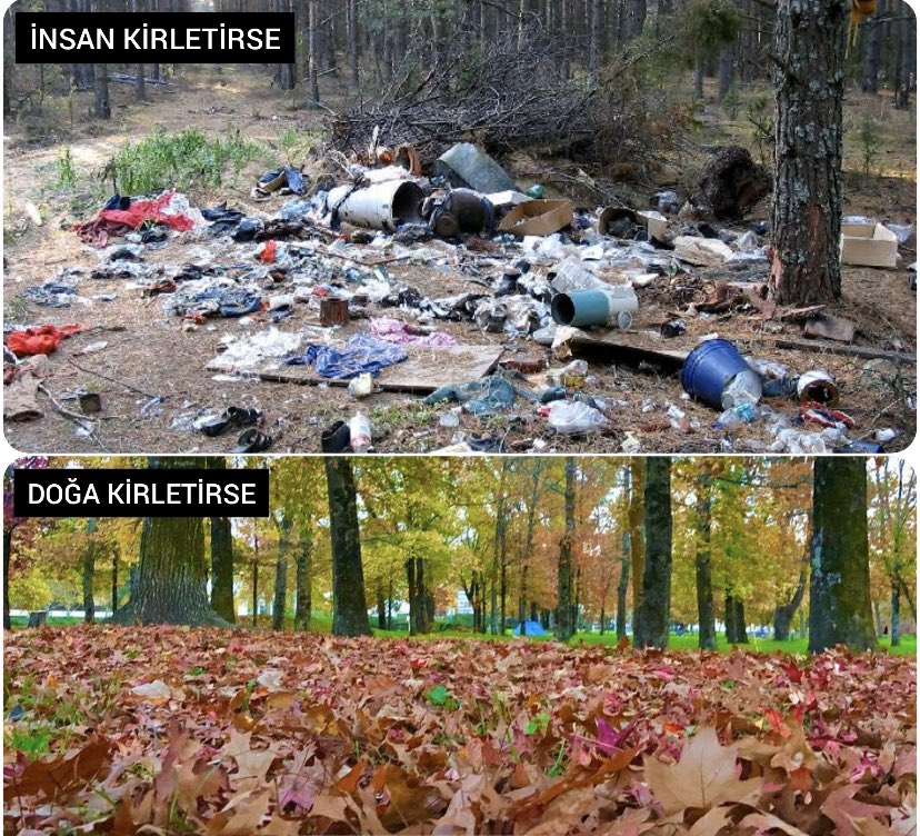 Çöp toplamak görevin değilse de 
çöp atmamak sorumluluğundur...