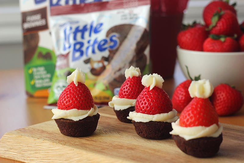 #AD These adorable Santa hats Santa Claus start with <a href="/Entenmanns/">Entenmann's</a> Little Bites fudge brownies (available at 
<a href="/Walmart/">Walmart</a>). Perfect and quick holiday snack. #HolidaysWithLittleBites #MealTimeSavings #Entenmanns #LoveLittleBites
Get the full recipe/tutorial >> bit.ly/3gFzJnr