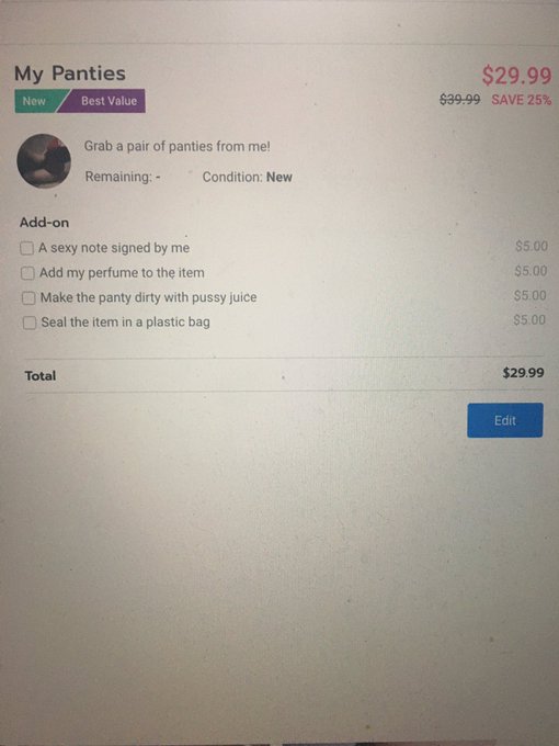 Grab some #panties from my #manyvids store!! 25% off!! #pantiescollector #chaturbate #WAP #AdultWork<a href="/tag/panties"class="tags">#panties</a><a href="/tag/manyvids"class="tags">#manyvids</a><a href="/tag/booty"class="tags"><span>#booty</span></a><a href="/tag/linkinbio"class="tags"><span>#linkinbio</span></a><a href="/tag/deals"class="tags"><span>#deals</span></a><a href="/tag/underwear"class="tags"><span>#underwear</span></a><a href="/tag/erotica"class="tags"><span>#erotica</span></a><a href="/tag/adultwork"class="tags"><span>#adultwork</span></a>