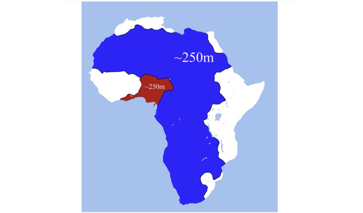 12/ These two areas of Africa have the same population.