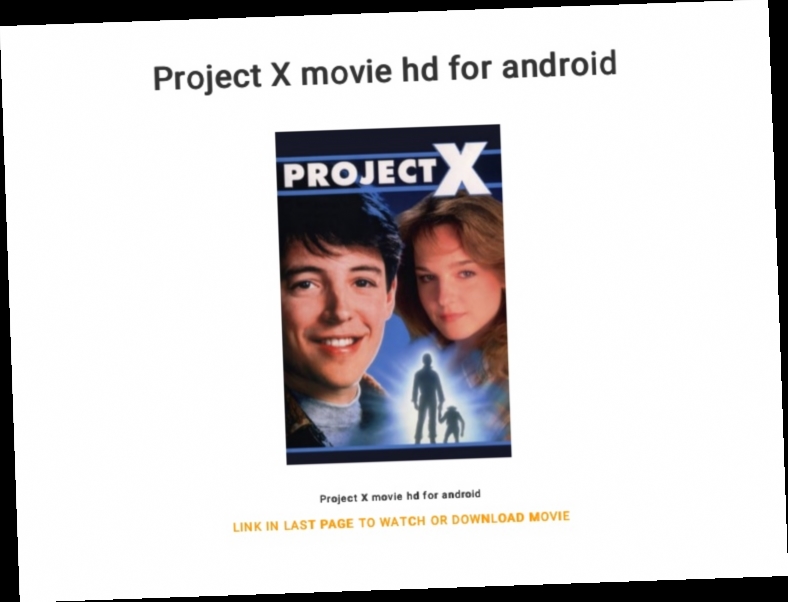 project x full movie download for android / Twitter