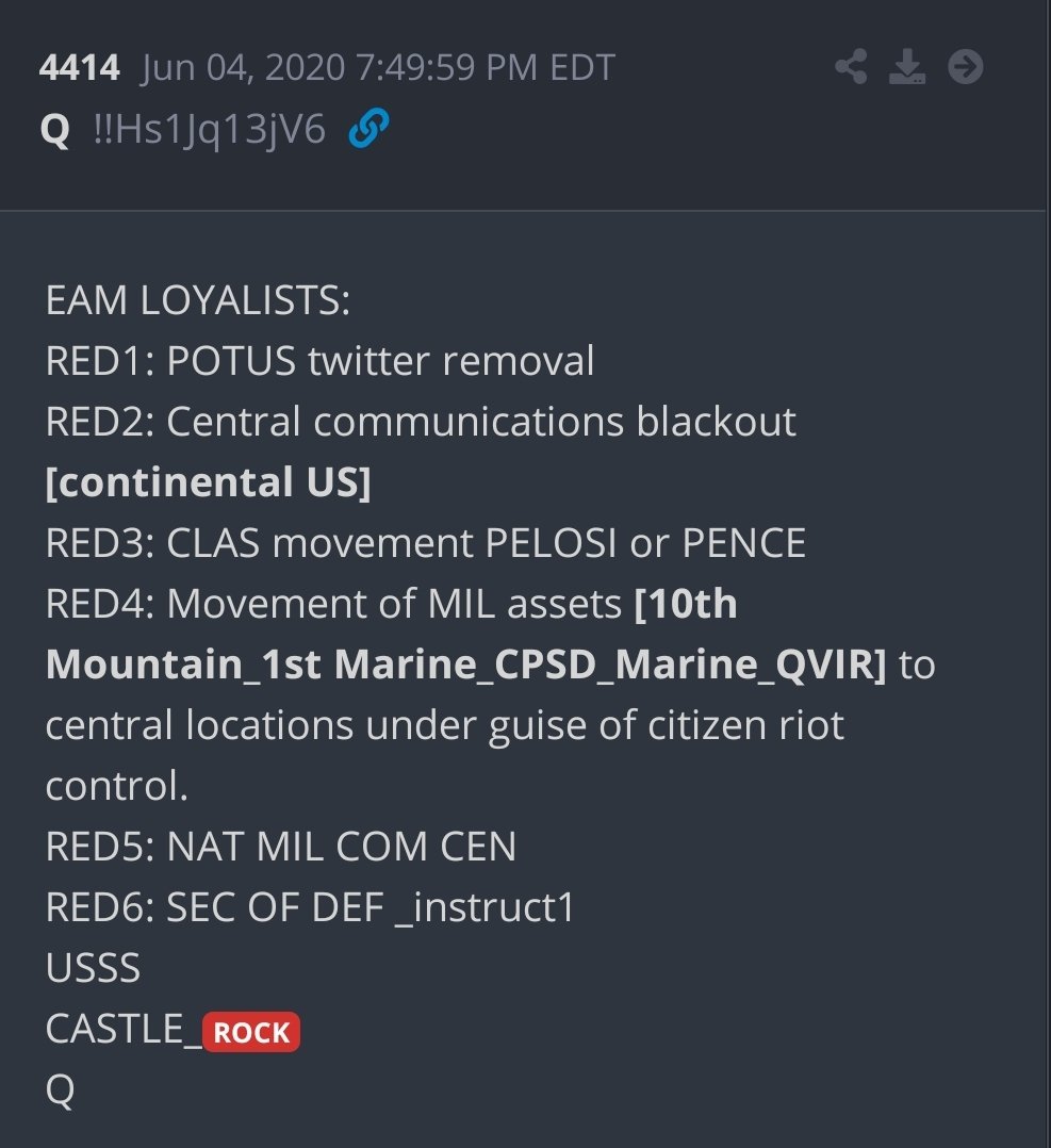 Remember on June 4th, Q posted a VERY interesting drop, that seemed like one "not meant for anons".It caught my eye specifically, because of the last line...CASTLE_ROCK