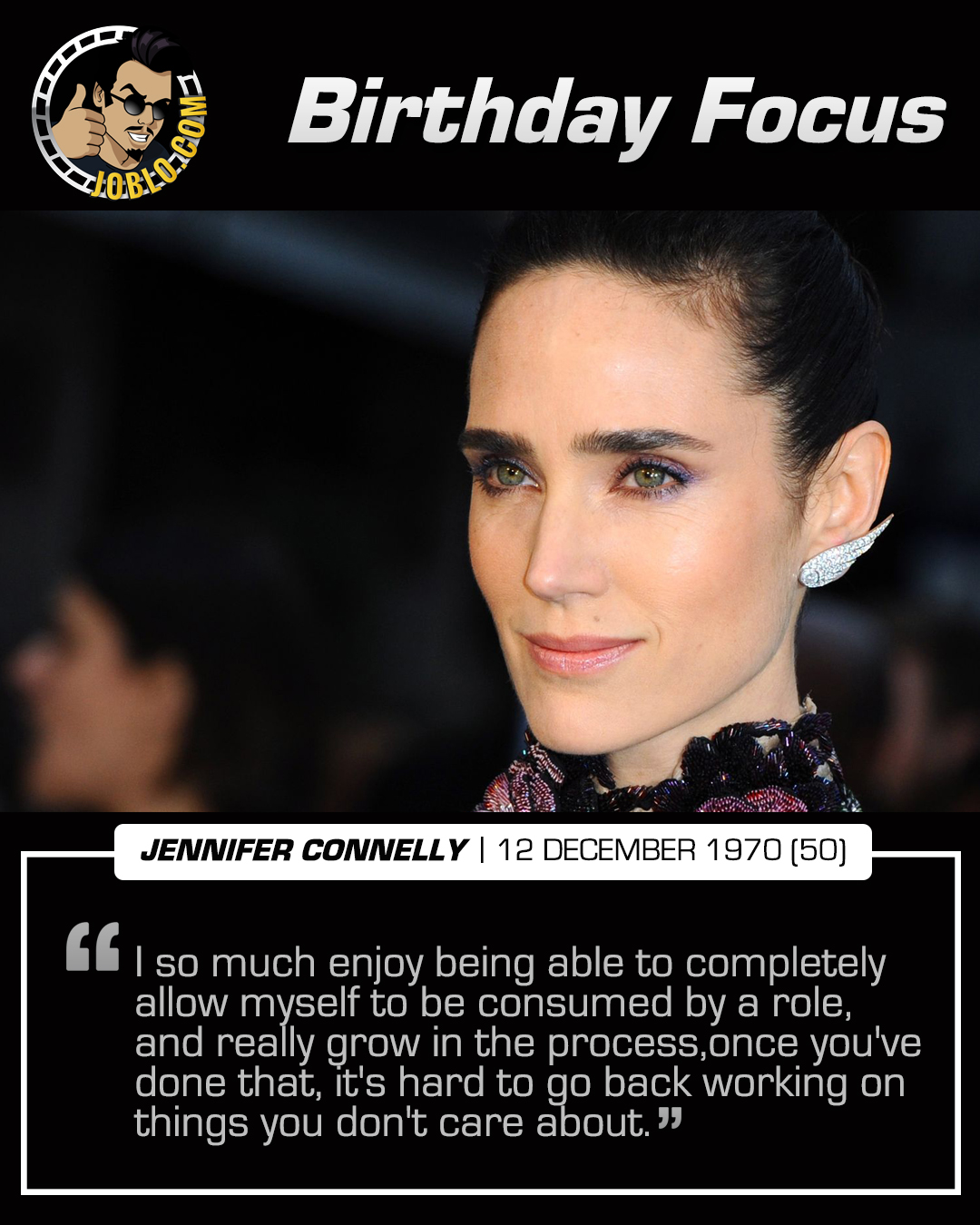 Wishing a very happy 50th birthday to Jennifer Connelly! 