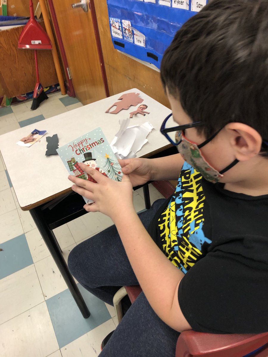 There was huge excitement and deep gratitude among these learners as they received their personalized cards from Santa and Mrs. Claus today. <a href="/HebbPatriots/">Hebbville Academy</a> @SSRCE_NS @MarkFurey1