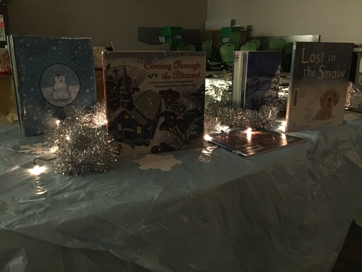 Ready for flashlight reading next week in our winter wonderland!@PondSpringsElem <a href="/pondspringslib/">Pond Springs Library</a>