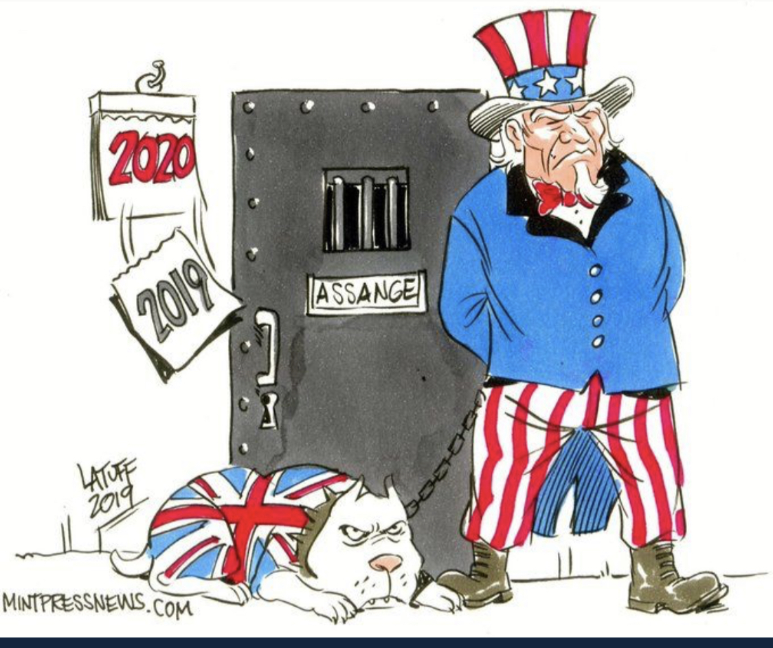  #WeAreAllAssange 1/ The case of  #JulianAssange can be depressing & overhwhelming. The persecution has cost this man & his family a decade of their lives. So here is a short thread (with cartoons) summarising the key reasons, Britain must not continue to be America's lapdog