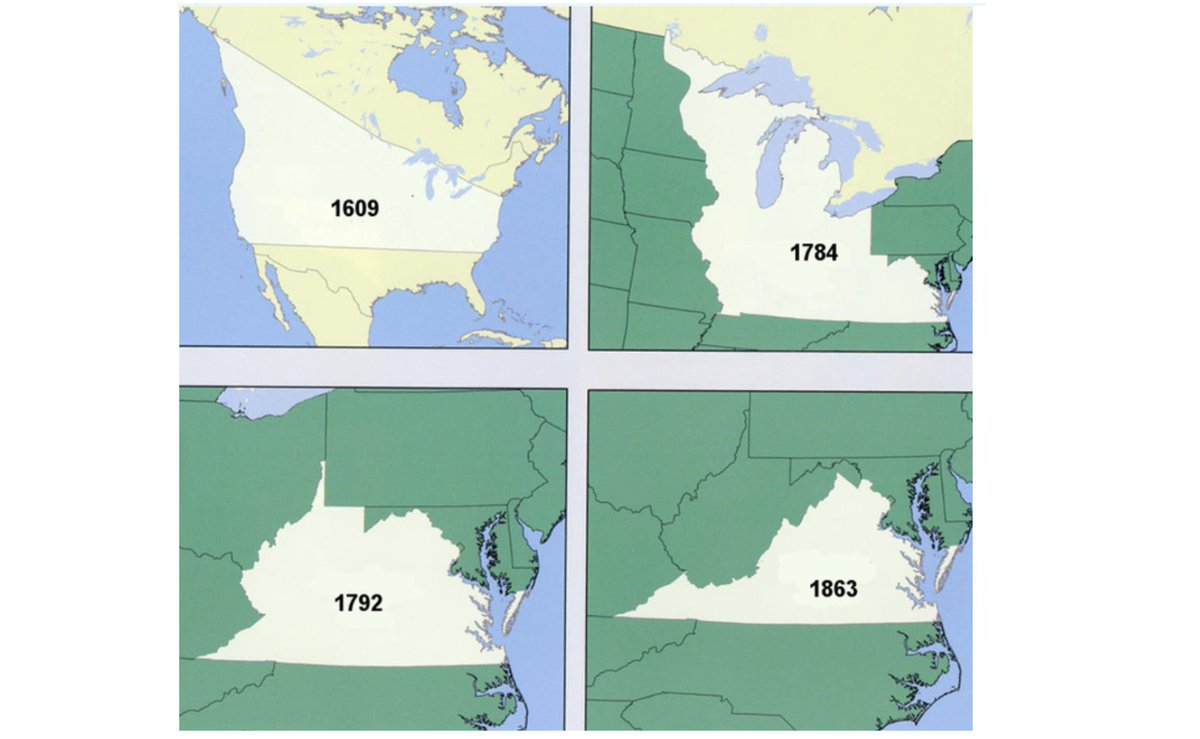 19/ Virginia's claim on North America through the years ... hahhahhahahaha