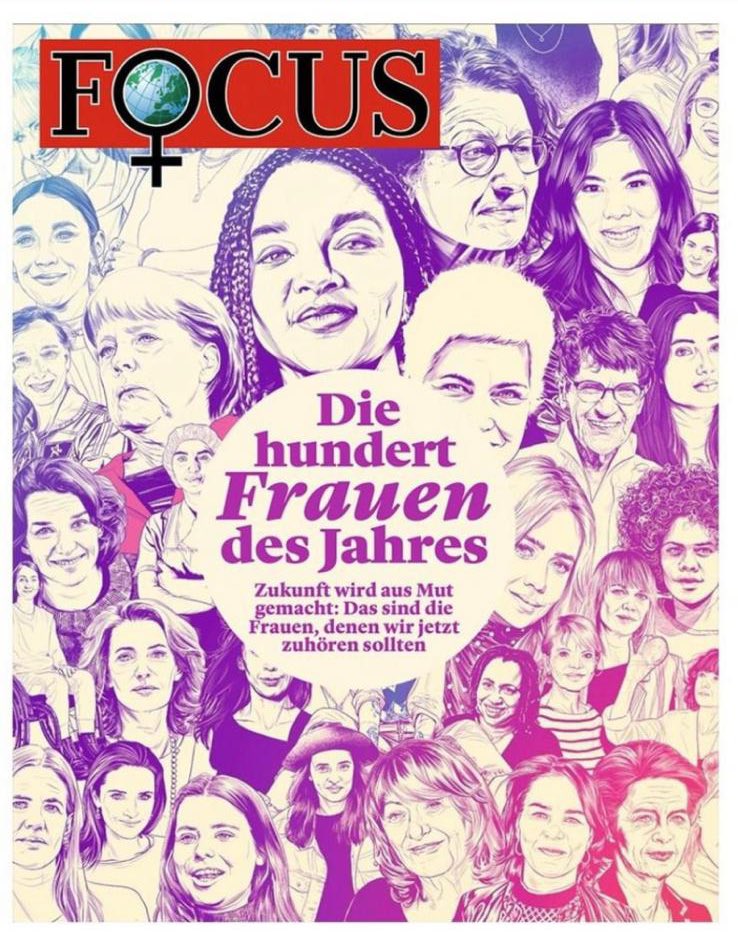 Als mich der #Focus fragte, ob ich mir vorstellen könnte, bei dieser Sonderausgabe dabei zu sein, um die 100 inspirierendsten Frauen des Jahres 2020 gemeinsam mit einer Mega Jury zu küren musste ich nicht lange überlegen. Das Ergebnis seht Ihr hier. ♥️