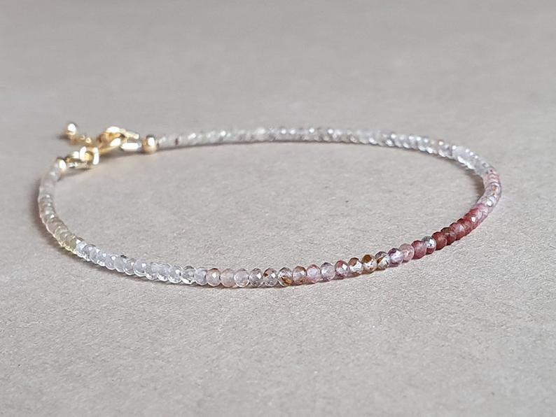 MesterIoana's tweet photo. Thin pale pink and ombre tourmaline bracelet, October birthstone. Check it in my Etsy shop! https://t.co/KIWFjBtK8E

#tourmalinejewelry #stackingbracelet #delicatebracelet #giftforher https://t.co/RsiEcQA9Vw