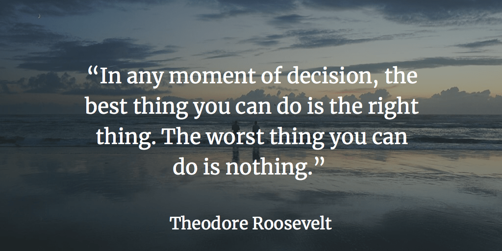 LeadToday's tweet image. Deciding to not make a decision IS a decision and it is in fact, almost always a bad one.