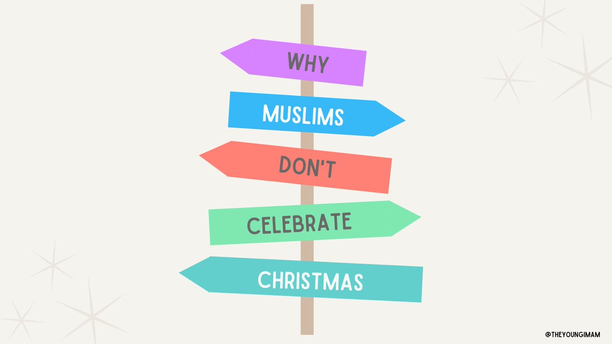 A thread on why Muslims don't celebrate Christmas. 1/6  #Islam  #Christmas  