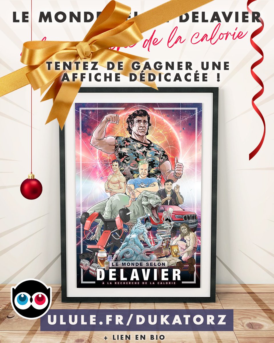 dukatorz's tweet photo. Tentez de remporter une affiche dédicacée du documentaire "Le monde selon Delavier".
Pour jouer, rien de plus simple, il vous suffit de retweeter cette publication. Les résultats seront annoncés sur nos réseaux en fin de campagne Ulule.
#delavier #ulule #cadeau #calorie #Noel https://t.co/XZWWdBRgJJ