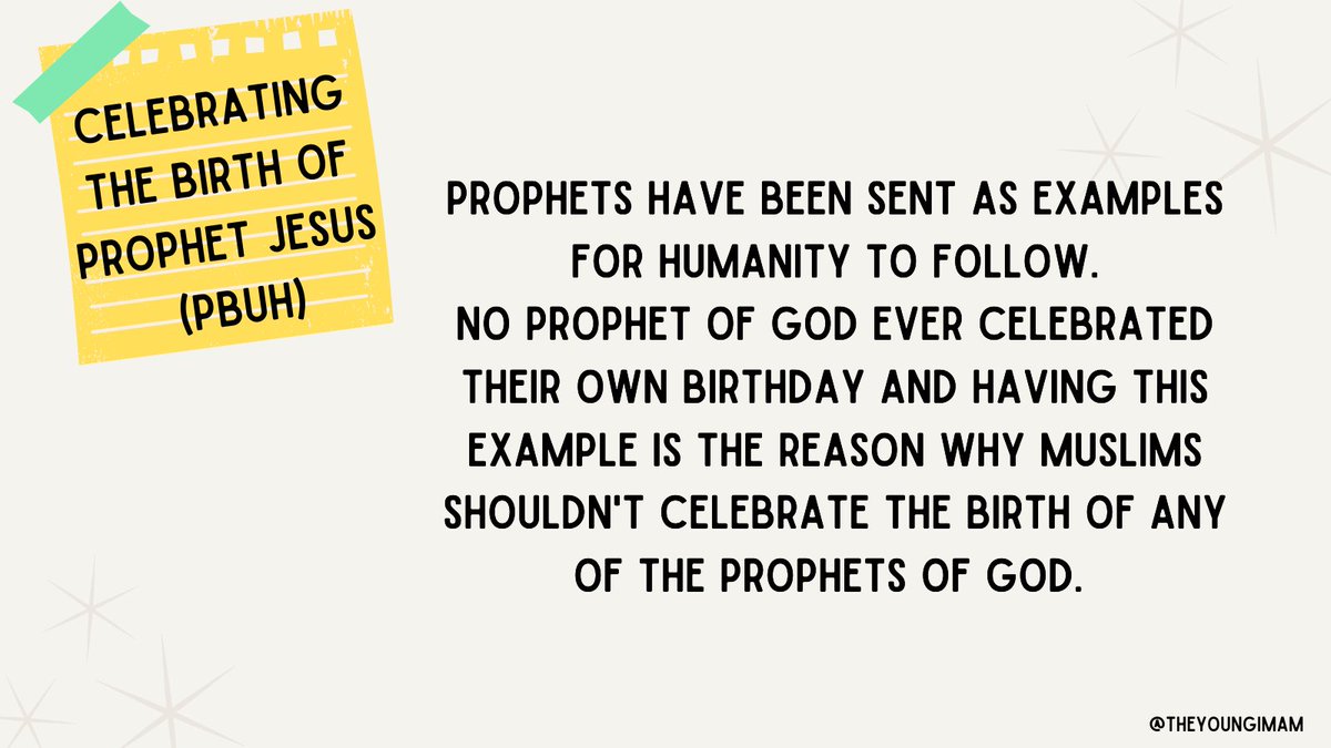 Celebrating the birth of Prophet Jesus (Peace be upon him). 3/6