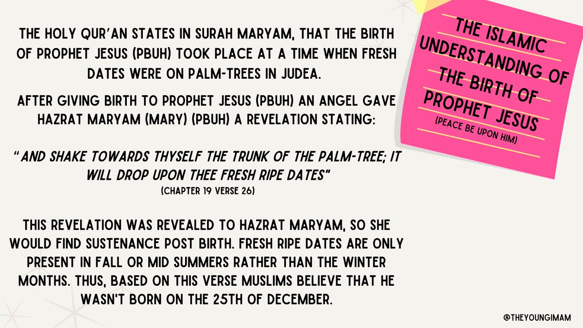 The Islamic understanding of the birth of Prophet Jesus (Peace be upon him). 4/6