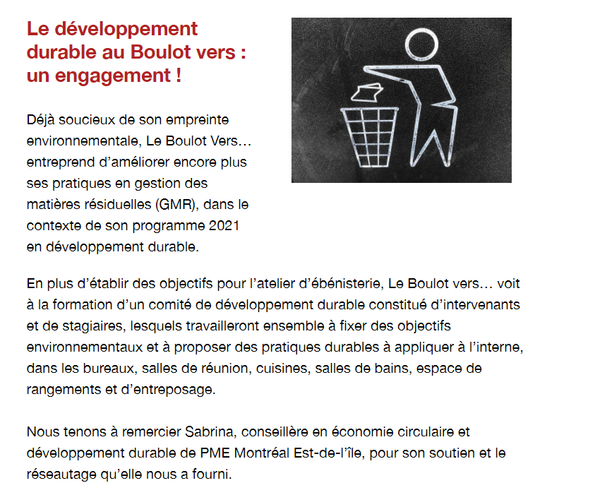 boulotvers's tweet photo. Le Ciboulot du mois de décembre est lancé ! Dans ce numéro, nous discutons des efforts de développement durable du Boulot vers, ainsi que des projets futurs de l'entreprise au niveau environnemental pour 2021 !

Pour lire sur le sujet -->https://t.co/z5UUkr8Kfw https://t.co/NNZgtGvya6