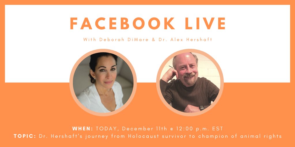 vegandesignorg's tweet photo. In under an hour our founder @DeborahDiMare will be speaking with Dr. Alex Hershaft in our Facebook group: https://t.co/qVWJhbqZwk
Be sure to join in &amp; learn about his riveting journey form Holocaust survivor to animal rights activist 💚 https://t.co/2nCjiTgPcm