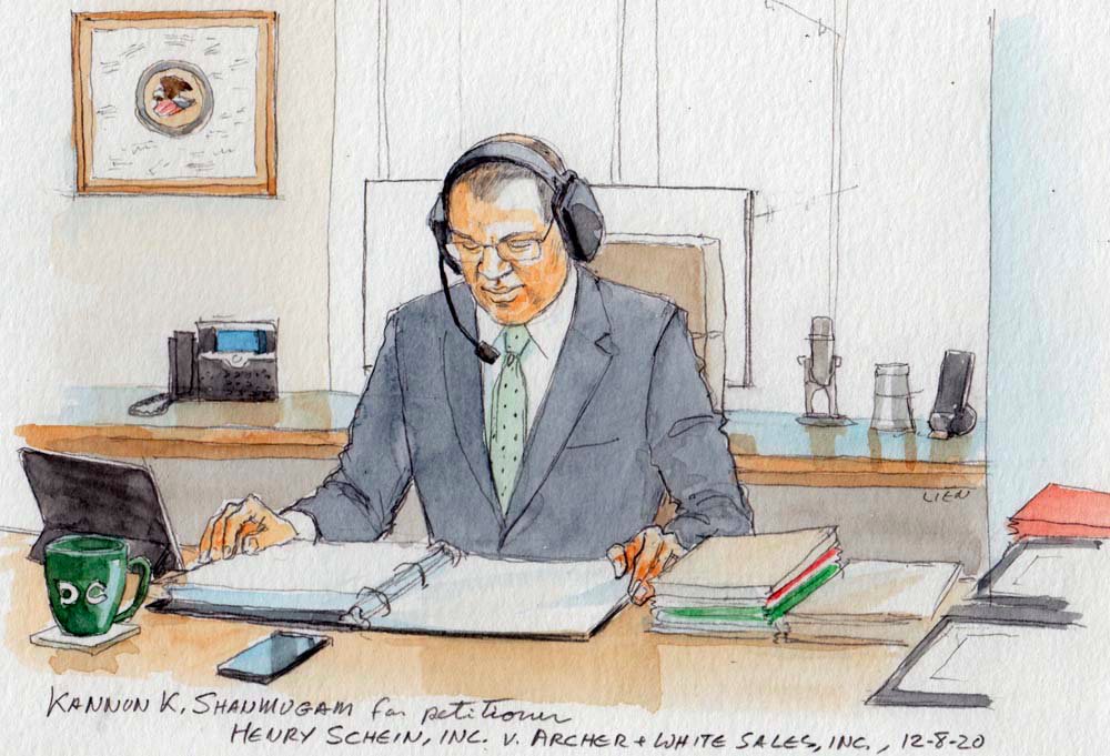 Would you hold the phone to your ear like Professor Bryan Garner? Go with the Britney Spears headset like  @KannonShanmugam?Use the speaker like  @SEHarringtonDC?P.S. You can see more from  @Courtartist on our insta:  https://www.instagram.com/scotus_blog/&nbsp;