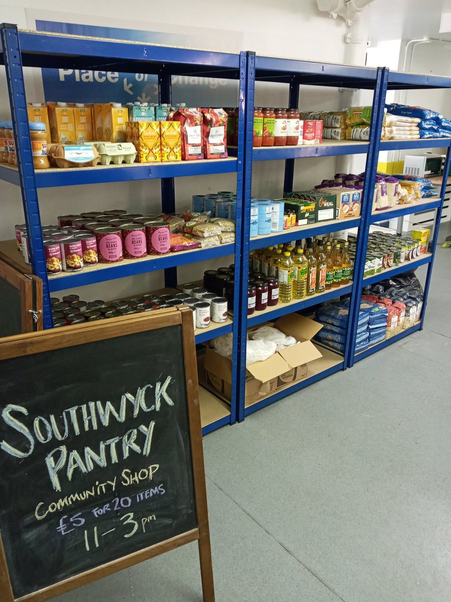 LivingPlatform's tweet image. Come on down to our brand new shop Southwyck Pantry, offering 20 items for just £5, including fresh fruit and veg, tinned goods, coffee and more!  We are piloting it for the next two weeks so give us a visit and let us know what you need from us!