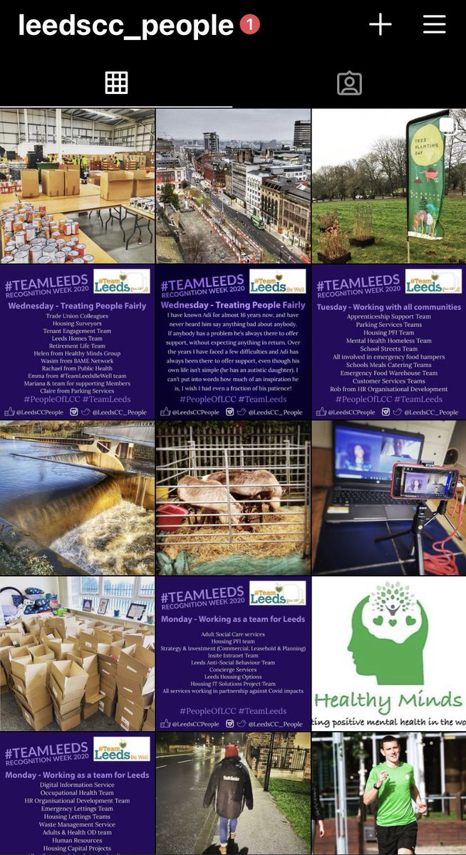 LeedsCC_People's tweet photo. Throughout the week weโve also been adding content to our new #Instagram account, launched on Monday for #RecognitionWeek2020 - telling the stories of #PeopleOfLCC with photos ๐ธ https://t.co/p9iSOdQZAz ๐๐ป #LeedsBestPeople #TeamLeeds https://t.co/NNh7V8lOJe