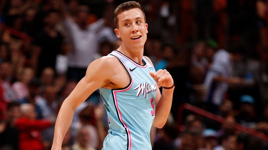 BetterWoj's tweet image. Miami Heat guard Duncan Robinson runs out of the car excitedly as his parents drop him off at the arena for the start of his 3rd NBA season, sources tell ESPN.