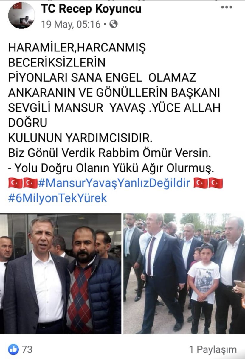 06melihgokcek's tweet photo. 2️⃣MANSUR YAVAŞ’IN SEÇİM OTOBÜSLERİNİN BİRİNİN SORUMLUSU OLAN R.K.’NIN FACEBOOK HESABI MANSUR YAVAŞ FOTOLARI İLE DOLU...

MANSUR YAVAŞ’IN HANGİ YETENEĞİ DOLAYISIYLA 
R.K’YA 7.900 TL VERDİRDİĞİ MERAK KONUSU OLDU. https://t.co/46eV2kiE6k