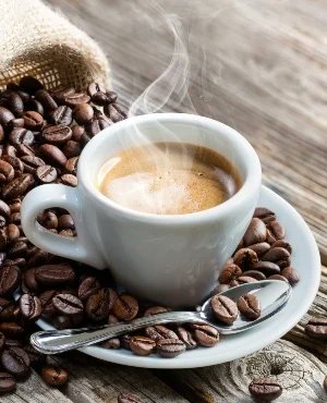 #Etymology_of_Coffee 
Word "coffee" entered English language in 1582 via the Dutch koffie, borrowed from the Ottoman Turkish kahve, borrowed in turn from the Arabic قهوة qahwah.
The Arabic word qahwah derived from the verb قَهِيَ qahiya, "to lack hunger", an appetite suppressant.