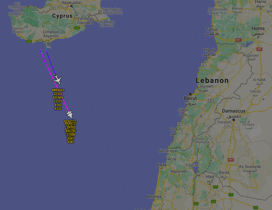 no_itsmyturn's tweet photo. 1637Z
#RAF 🇬🇧
Voyager KC3 | #ZZ333 | 43C6F6
Typhoon FGR4 | #ZK350 | 43C70C
Typhoon FGR4 | #ZK347 | 43C709
Outbound RAF Akrotiri
#OpShader https://t.co/Q3vUljbpmY
