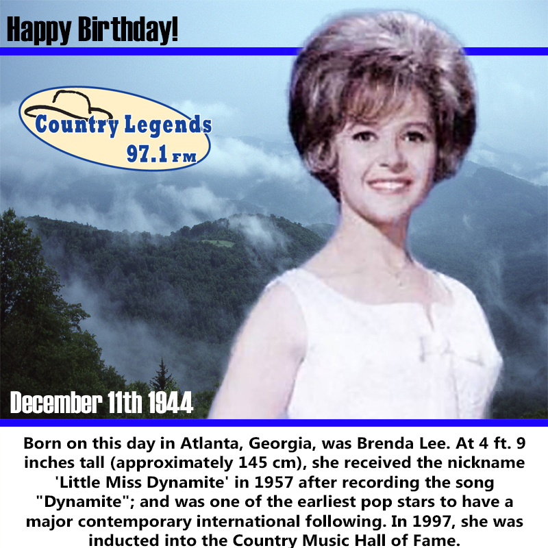 Happy Birthday Brenda Lee Official ! 
 