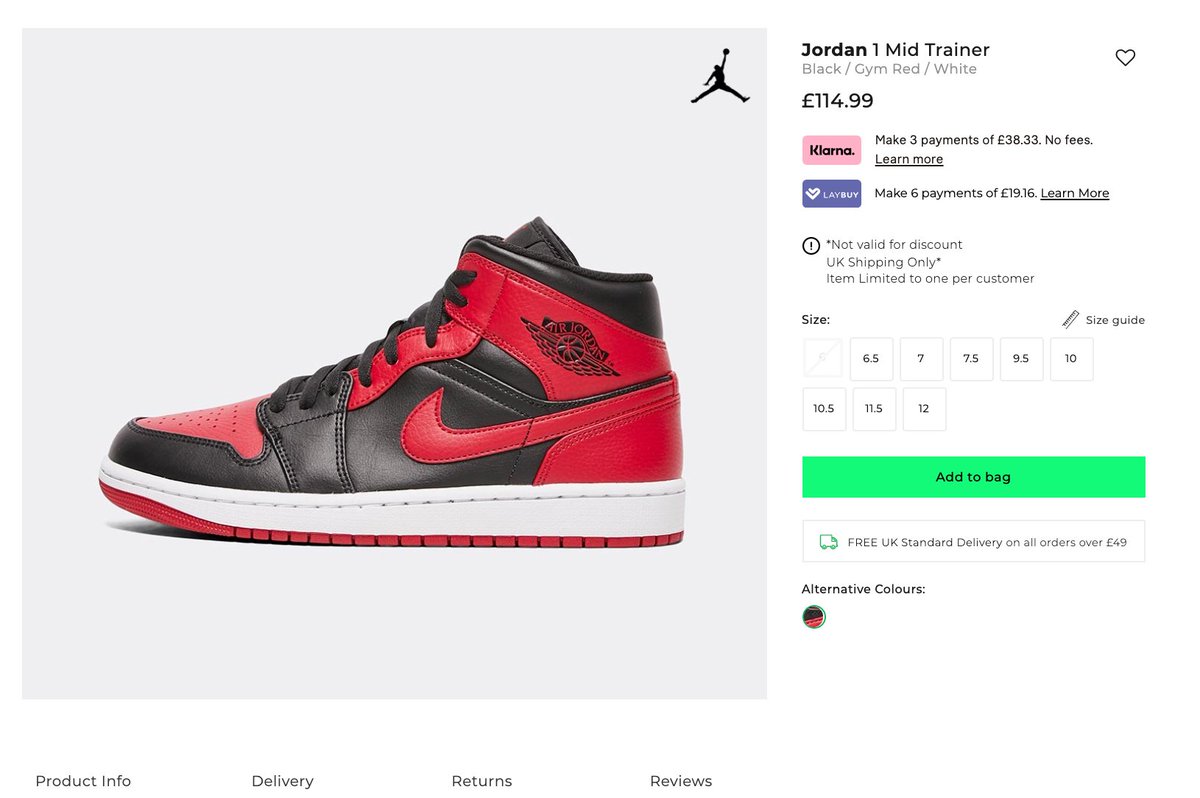 jordan 11 bred footasylum