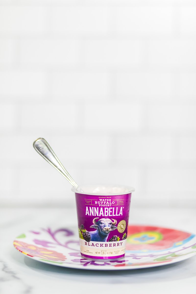 AnnabellaCream's tweet photo. Once you try our protein-packed A2 #yogurt, starting your morning without it will feel un-berry-ble. Sweet, tart and oh so smooth, our Annabella Blackberry Yogurt offers the perfect blend of flavors to start your day off right. Shop online: https://t.co/EEEhUvo8L8. #breakfast https://t.co/Mj5btH1awy