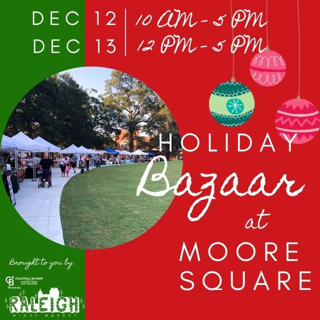 CampbellLawSch's tweet photo. Don't forget to support local vendors at the Holiday Bazaar at Moore Square this weekend! #shoplocal #exploreraleigh #leadingwithpurpose https://t.co/f4PGfjTKn0
