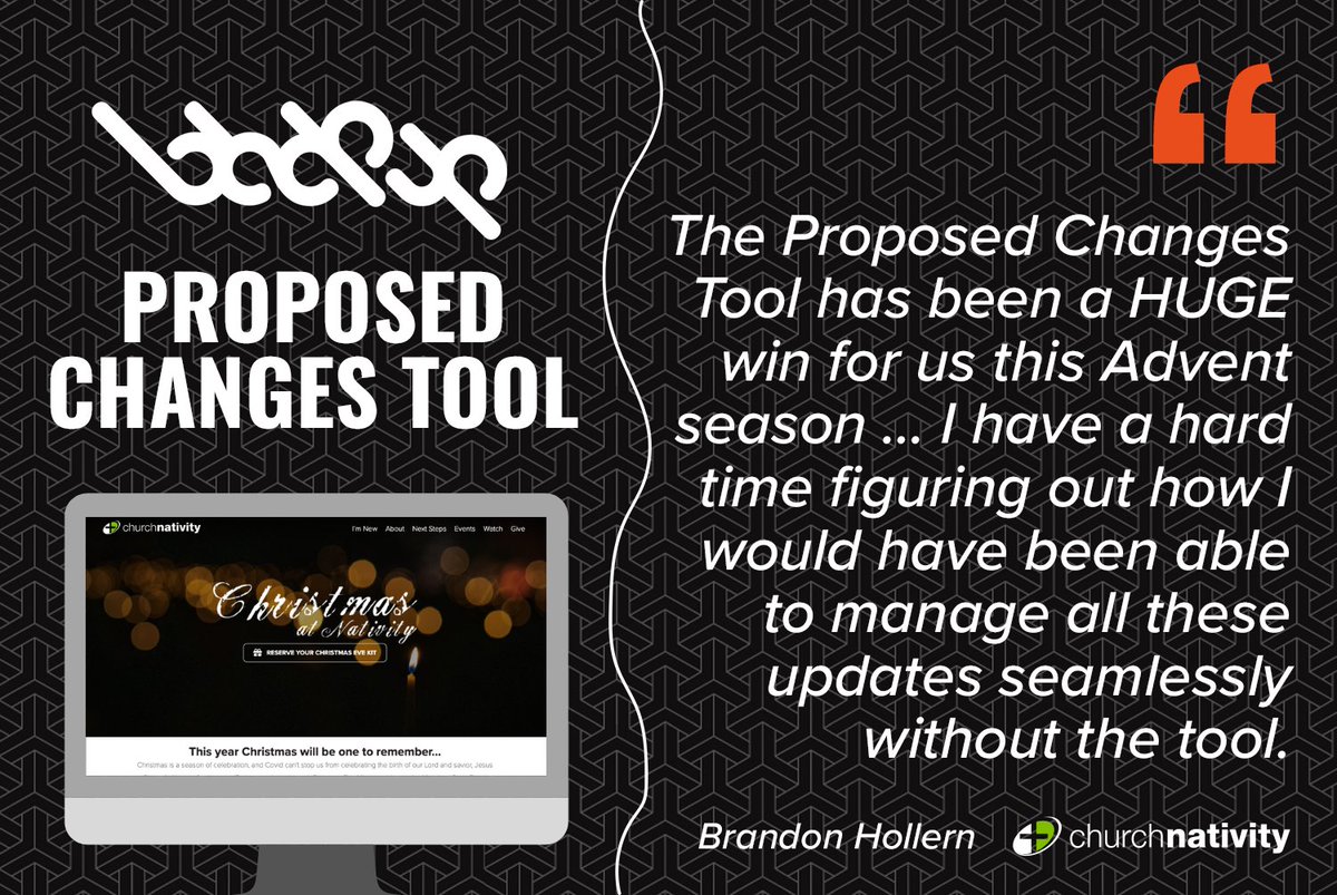 blackpulp's tweet image. We created the Proposed Changes Tool for @churchnativity to help them keep their congregation’s info up-to-date by clicking ‘update’ when a #church member’s contact should be changed. Learn how you can implement this @ThinkMinistry database at bit.ly/2IOsdKO