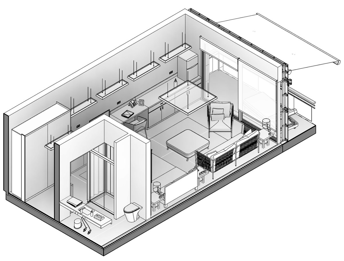 Bimetica's tweet image. &quot;Prefabricado Digital de Proyectos Constructivos·  Proyecto de habitación de Hotel - La estandarización como base de la correcta integración. Paraproy 
 bimchannel.net/es/proyecto-bi…