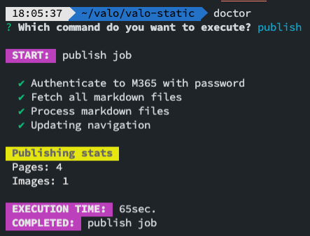 eliostruyf's tweet photo. Our @valointranet doctor is working on it.
Still more documentation has to be written, but soon you'll be able to have a static site generator like tool for #SharePoint #Markdown #Documenation powered by #CLIMicrosoft365
@m365dev https://t.co/eLH3eLIJGc